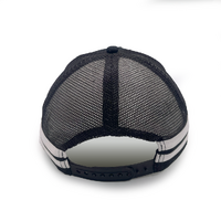 Urban Zoo West Village 109 5 Panel Trucker Longhorn Bull Black/White OSFM