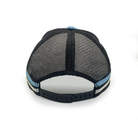 Urban Zoo West Village 109 5 Panel Trucker Longhorn Bull Blue/White OSFM