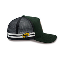 Rocko's Outback Trucker Cap Legend Double Plugger Olive