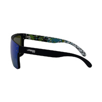 Urban Zoo Never Say Never C21 Matte Black / Smoke w Green Revo Lenses