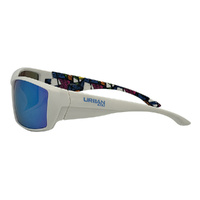 Urban Zoo Tromso C20 Shiny White / Smoke w Ice Blue Revo Lenses