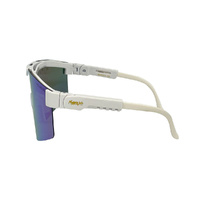 Mangrove Jacks Kids MK073 C8 Shiny White / Ice Blue Revo Polarised Lenses