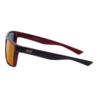 Mangrove Jacks Moonraker C3 Matte Black w Matte Crystal Red / Black Red Revo Mirror Polarised Lenses