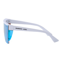 Mangrove Jacks Heatwave C8 Shiny White / Ice Blue Revo Polarised Lenses