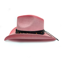 Rocko's Straw Hat Platinum Range Rebel Pink