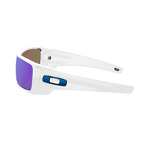 Oakley Batwolf Custom OO9101 Polished White / Prizm Sapphire Lenses