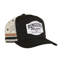Ringers Western Country Club Deep Fit Trucker Cap Black OSFM