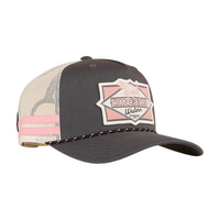 Ringers Western Hometown Trucker Cap Charcoal/Rosey OSFM