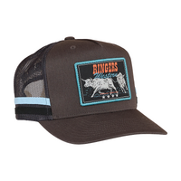 Ringers Western Stickin Together Deep Fit Trucker Cap Charcoal/Blue OSFM