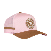 Ringers Western McCoy Kids Trucker Cap Pink/Clay