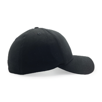 Urban Zoo Brooklyn 101 6 Panel Fitted Cap Black L/XL