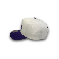 Mitchell & Ness Los Angeles Lakers Pro Pinch Core Two Tone White Cream/Purple OSFM