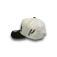 Mitchell & Ness San Antonio Spurs Flexfit 110 Team Arch White OSFM