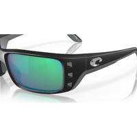 Costa Del Mar Permit 6S9022 902220-62 Matte Black / Green Mirror Polarised Lenses