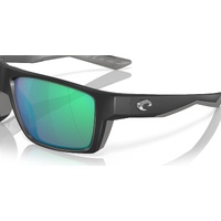 Costa Del Mar Bloke 6S9045 904510-61 Matte Black / Green Mirror Polarised Lenses