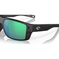 Costa Del Mar Diego 6S9034 903426-62 Matte Black / Green Mirror Polarised Lenses