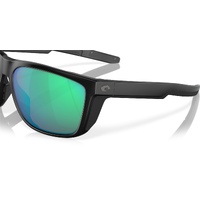 Costa Del Mar Ferg 6S9002 900201-59 Matte Black / Green Mirror Polarised Lenses