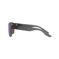 Costa Del Mar Paunch 6S9049 904904-57 Matte Smoke Crystal / Green Mirror Polarised Lenses