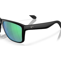 Costa Del Mar Los Alijos 6S9126 912602-59 Matte Black / Green Mirror Polarised Lenses