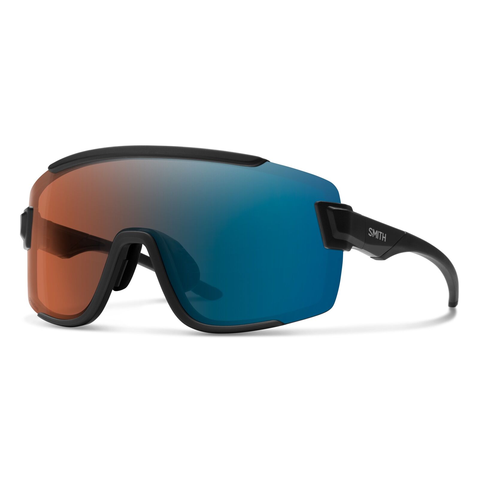 Smith Wildcat 003 GH 99 Matte Black / Copper Blue Mirror Chromapop Photochromic Lenses