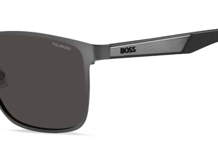 Hugo Boss BOSS 1826/S SVK M9 56 Matte Ruthenium Black / Grey Polarised Lenses