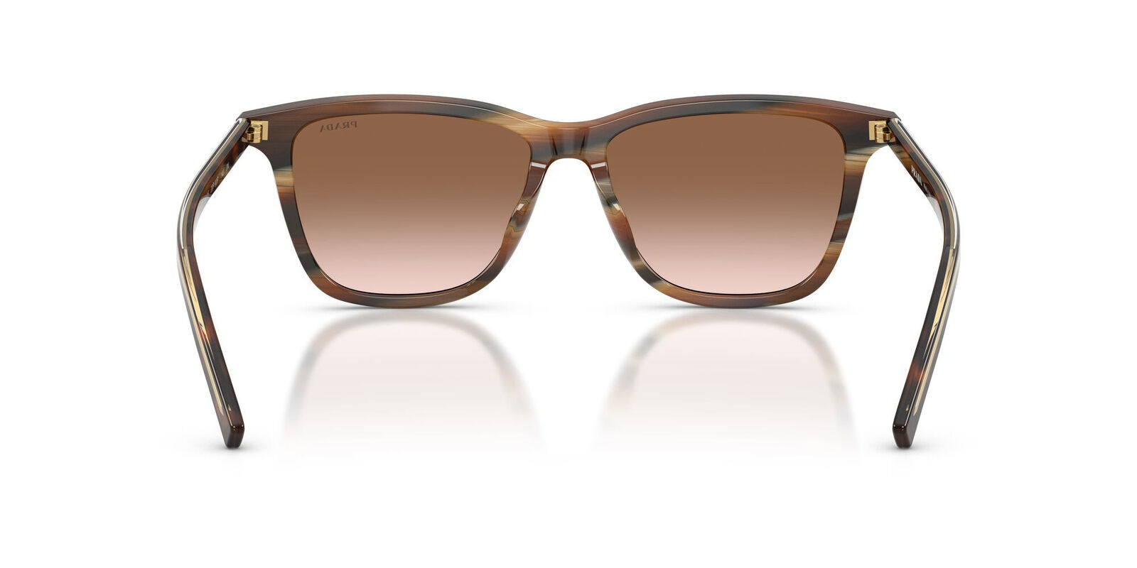 Prada PRD18SD 20P90P-54 Cherry Tortoise w Tobacco Horn / Brown Gradient Lenses