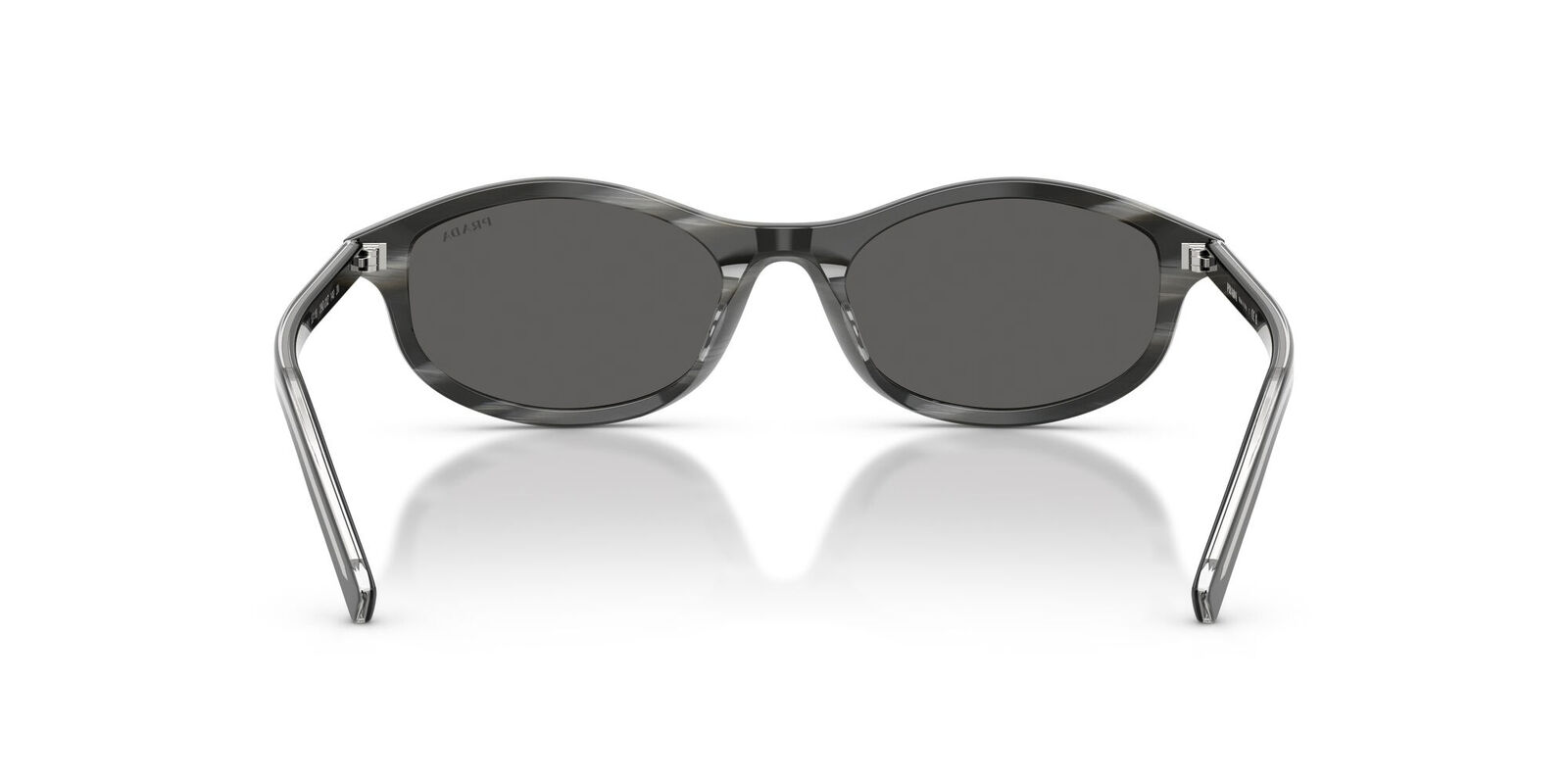 Prada PRD17S 29O20Z-52 Black Basalt Horn / Dark Grey Lenses