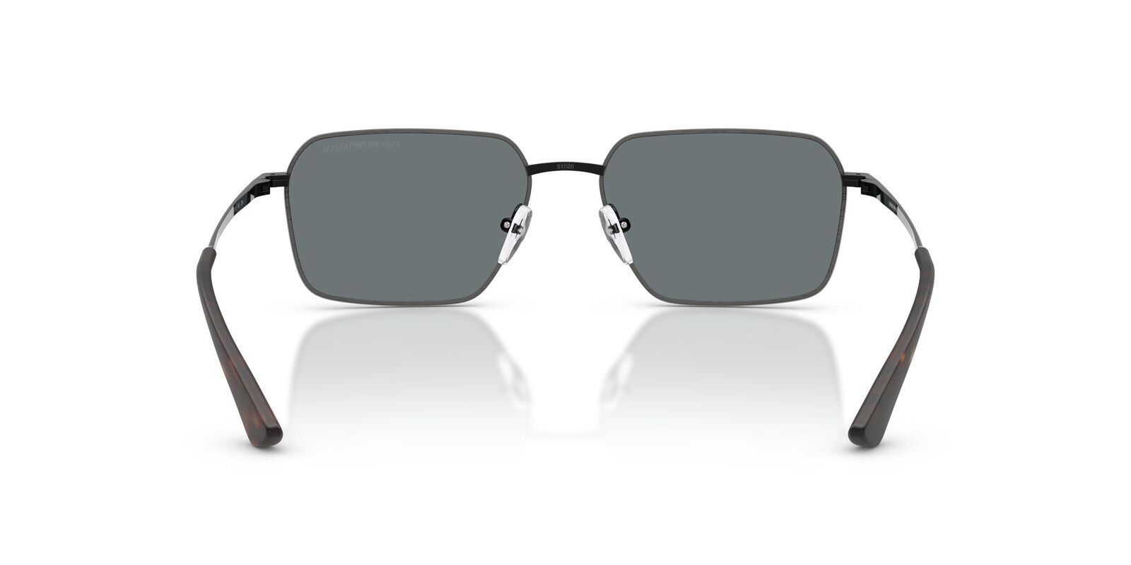 Emporio Armani EA2178 344480-54 Matte Anticate Silver / Dark Blue Lenses