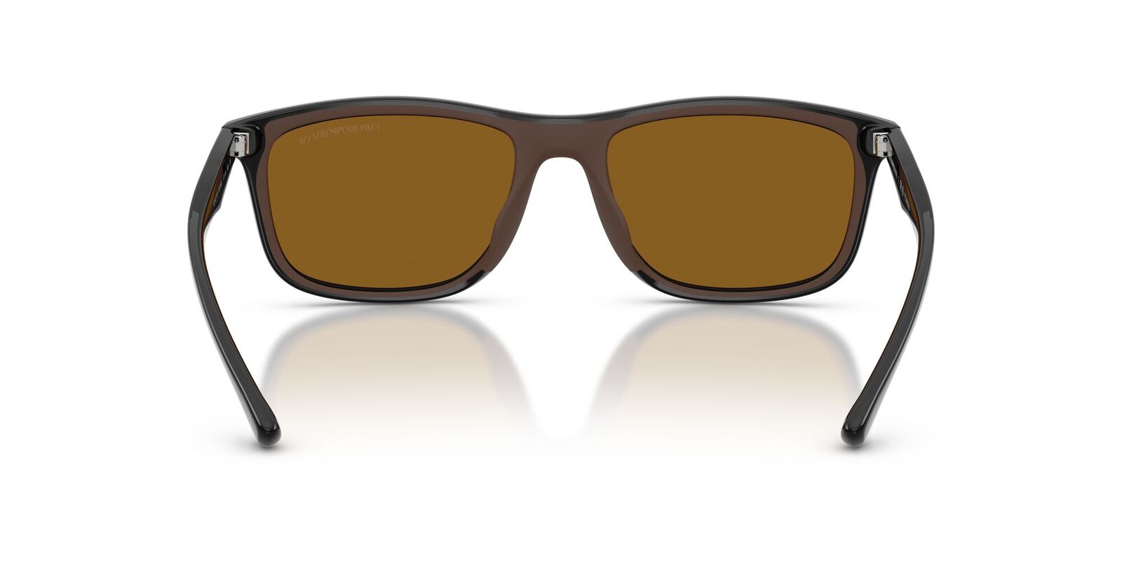 Emporio Armani EA4277U 501783-57 Shiny Black / Dark Brown Polarised Lenses
