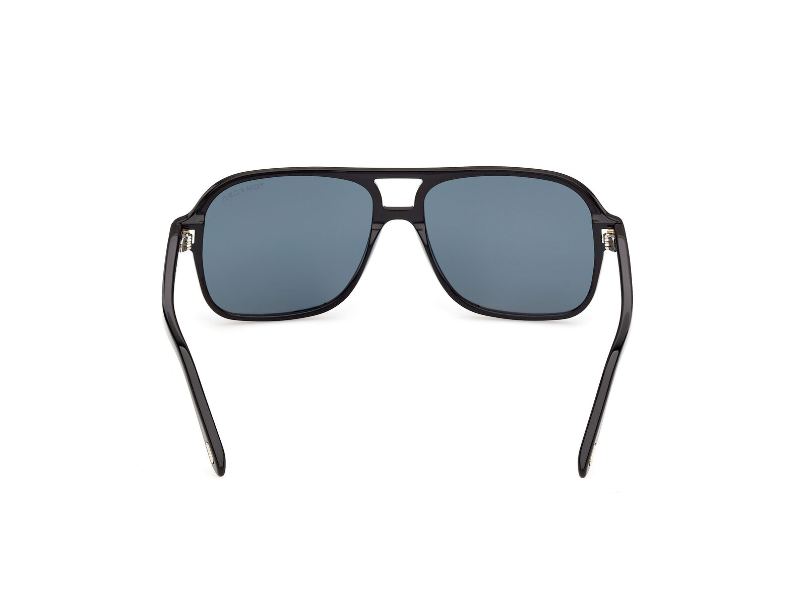Tom Ford Madison-02 FT1406 01V Shiny Black / Blue Lenses