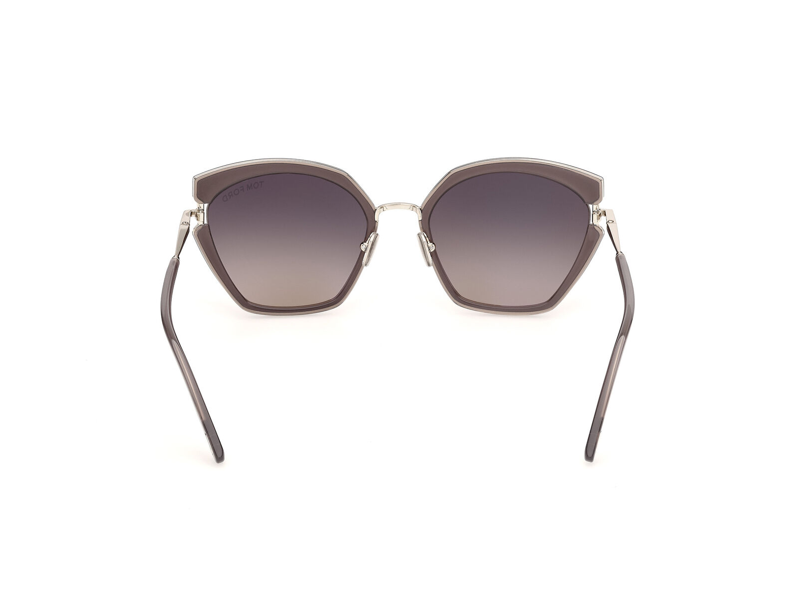 Tom Ford Dana-02 FT1419 48F Shiny Dark Brown / Brown Gradient Lenses