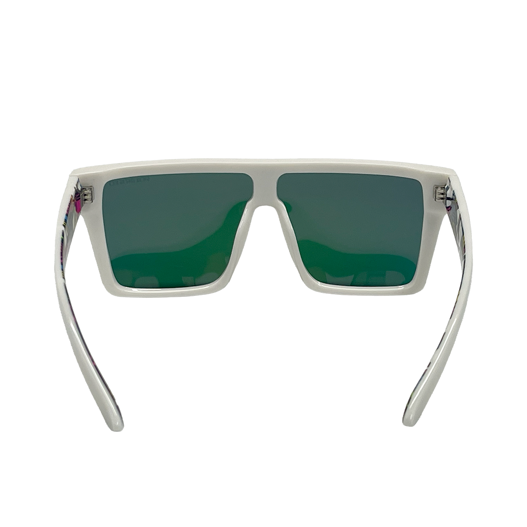 Mangrove Jacks What You Need C9 Shiny White / Pink Revo Polarised Lenses