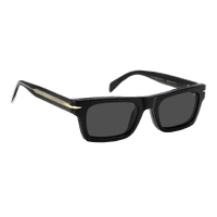 David Beckham Clip-On DB 7129/CS 807 M9 51 Black / Grey Polarised Lenses