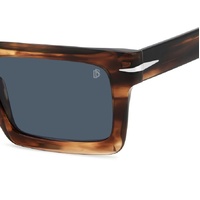 David Beckham DB 7126/S EX4 KU 51 Brown Horn / Blue Avio Lenses