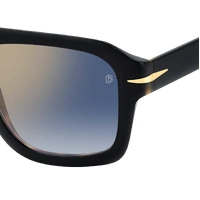 David Beckham DB 7127/S WR7 1V 54 Black Havana / Black Gradient Gold Mirror Lenses