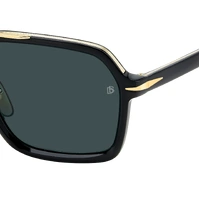 David Beckham DB 7128/S 807 KU 58 Black / Blue Avio Lenses
