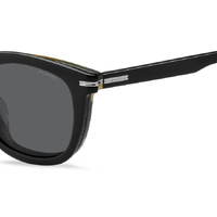 Hugo Boss BOSS 1725/G/CS QF6 M9 51 Black Stripe / Grey Polarised Lenses