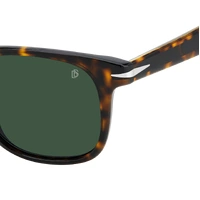 David Beckham DB 1177/S 086 QT 53 Havana / Green Lenses