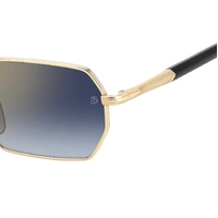 David Beckham DB 1174/S RHL 1V 55 Gold Black / Blue Gradient Gold Mirror Lenses