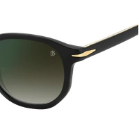 David Beckham DB 1007/S 003 CS 49 Matte Black / Green Gradient w Mirror Lenses