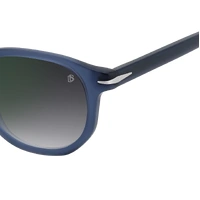 David Beckham DB 1007/S FLL NU 49 Matte Blue / Grey Gradient Green Mirror Lenses