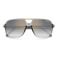 Carrera 350/S KB7 FQ 58 Grey / Grey Gradient w Gold Mirror Lenses