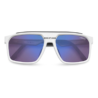 Carrera C Sport 04/S 6HT ZS 59 Matte White / Blue Mirror Lenses