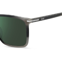 Hugo Boss BOSS 1750/G/S 2W8 MT 56 Grey Horn / Green Mirror Lenses