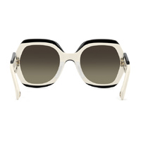 Carolina Herrera HER 0314/G/S 80S HA 61 Black White / Brown Gradient Lenses