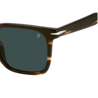 David Beckham DB 1199/G/S EX4 KU 55 Brown Horn / Blue Avio Lenses