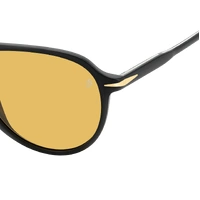 David Beckham DB 1200/S 003 HO 55 Matte Black / Yellow Lenses