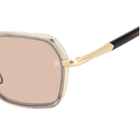 David Beckham DB 1194/G/S 2F7 3O 53 Gold Grey / Nude Photochromic Lenses