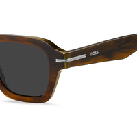 Hugo Boss BOSS 1853/S EX4 IR 49 Brown Horn / Grey Lenses