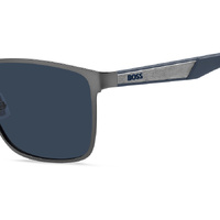 Hugo Boss BOSS 1826/S R80 KU 56 Matte Dark Ruthenium / Blue Avio Lenses